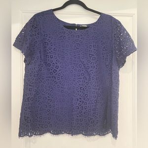 J CREW, size 12 bluish/purple top